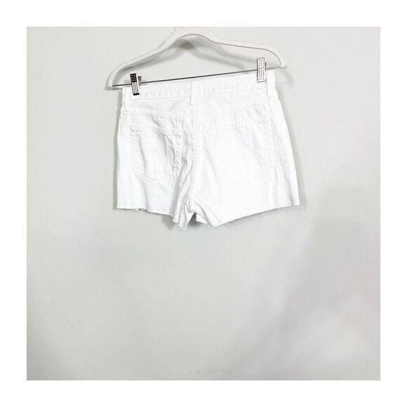 L'AGENCE Womens Audrey Cut-Off Denim Shorts Distressed White Ladies Size 27 New - Picture 6 of 6